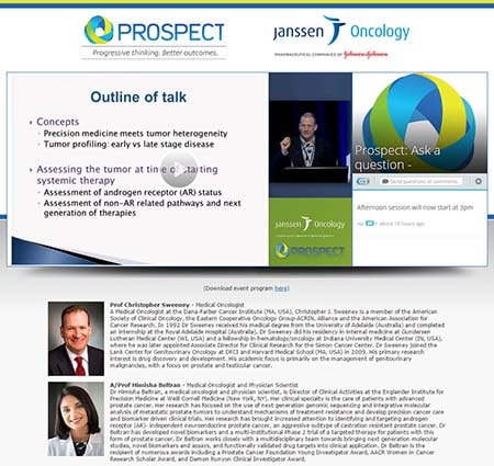 Prospect & Janssen Oncology live stream with Q&A